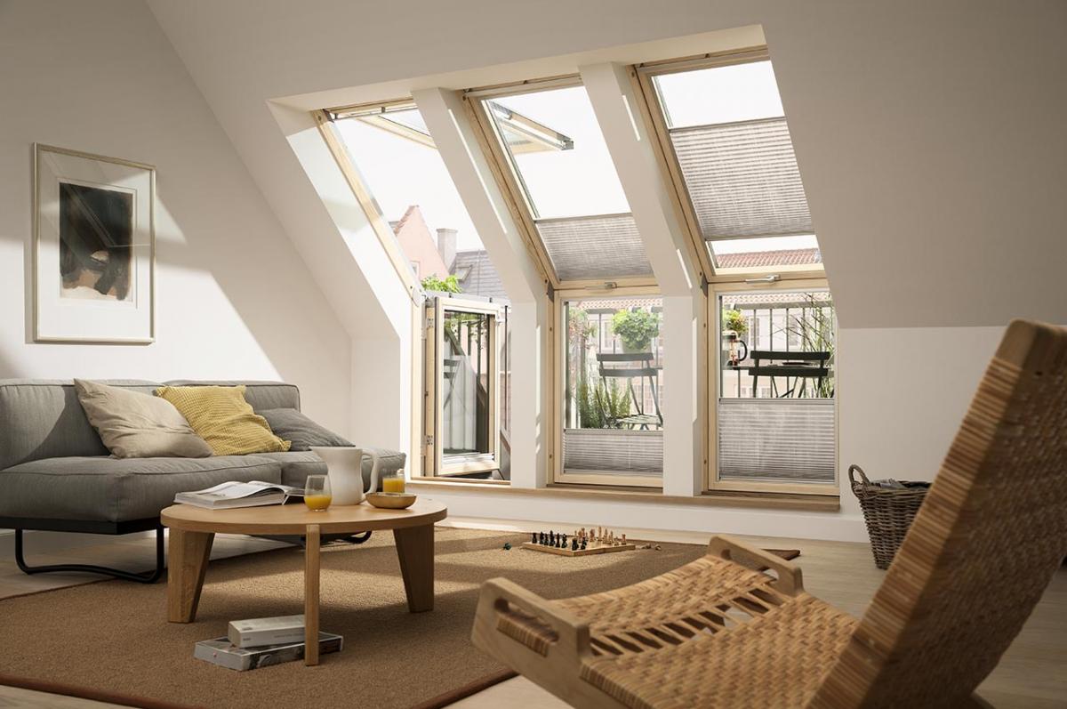 An image of VELUX® Interior Translucent Energy Pleated Blinds goes here.